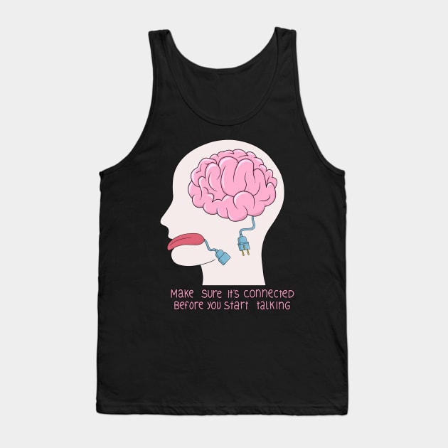 Unplugged Brain Tank Top by valentinahramov